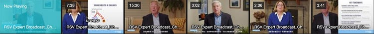 聽聽專家怎麼說RSV帶來的衝擊,由肺部感染專科醫師暨免疫學家Peter Opershaw, MD, PhD和感染科專科醫師Edward Walsh, MD呈現。